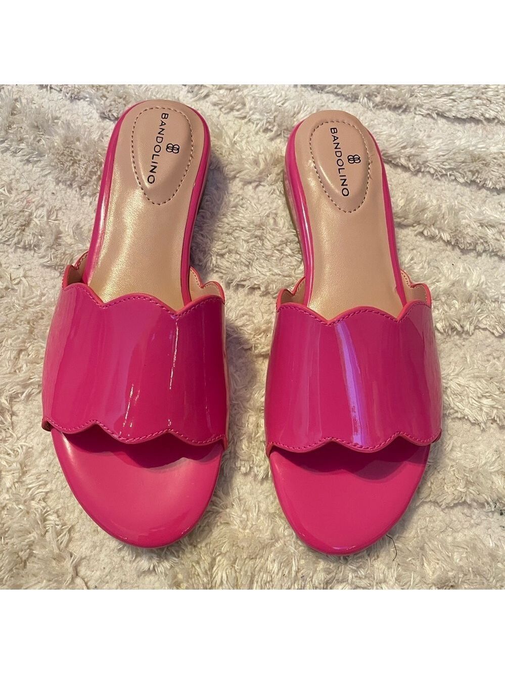 Bandolino Pink Patent Sandals